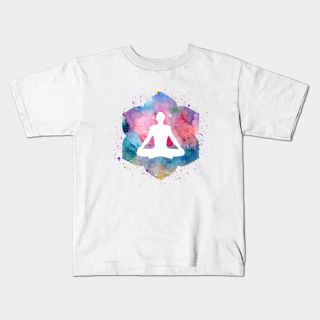 Meditation Kids T-Shirt by MarinaDemidova